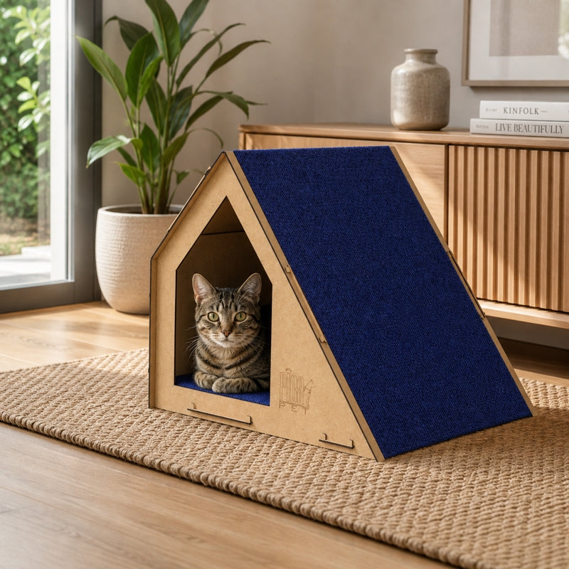 Casa com Arranhador para Gatos