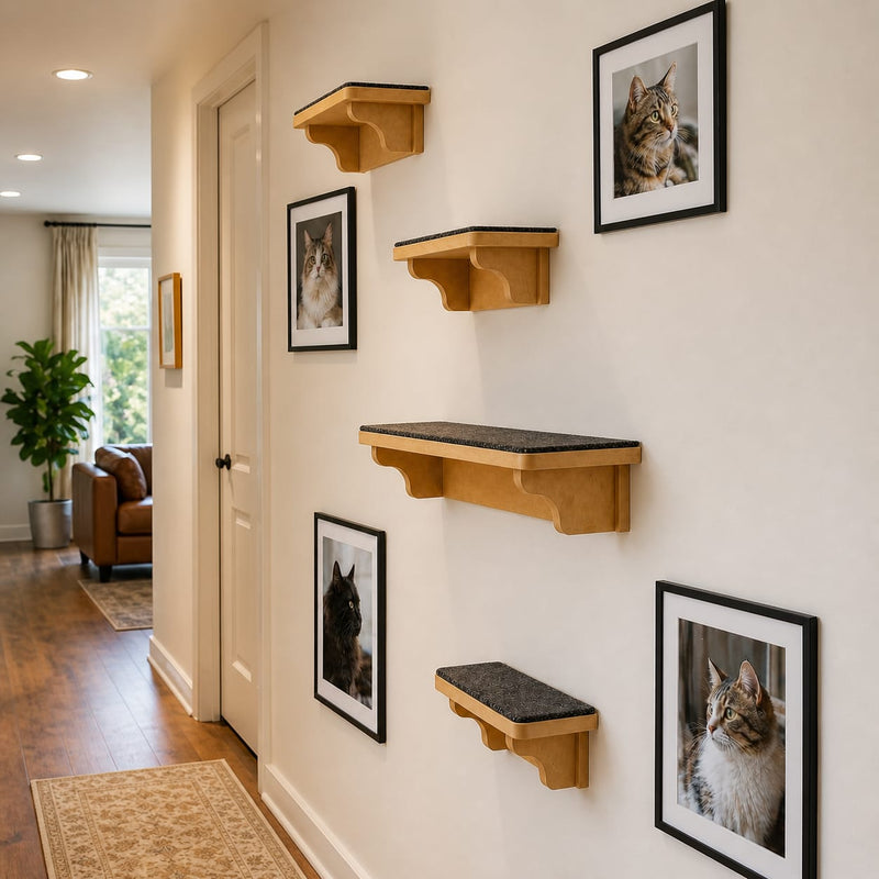 Parque Gato de Parede Reforçado Kit 4 peças