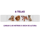 Cercado Pet para Cachorro Ajustável 100% Aço Até 12 Módulos 40x40cm
