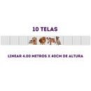 Cercado Pet para Cachorro Ajustável 100% Aço Até 12 Módulos 40x40cm