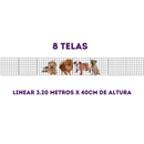Cercado Pet para Cachorro Ajustável 100% Aço Até 12 Módulos 40x40cm