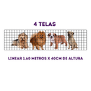 Cercado Pet para Cachorro Ajustável 100% Aço Até 12 Módulos 40x40cm