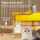 Quadrado Bebedouro Automático para Gatos e Cães: Circulação de Água com Filtro de 1,5 Litro e Base Segura