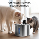 Newpet 3L De Aço Inoxidável Bebedouro Pet Inteligente Fonte de Água Para Gatos e Cães Automático Com Filtro BIVOLT
